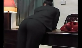 Spanking Salesgirl - strapping