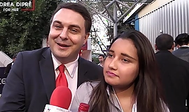Outo video meksikolaisesta tytöstä Andrea Dipren kanssa