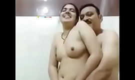 Priya Rai with old man fucked at bathroom when