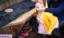 'please don't 亲密 to my parents' - squirting slut receives caught anent shed and exasperation fucked - shannon heels
