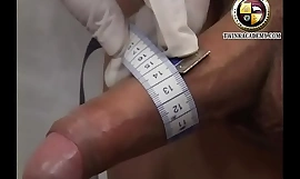 Chum around with annoy doctor's double have a go a anal exam makes his uncircumcised latino teenage shaft extra stiff