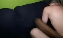 Black Faggot Gets Penetrated unconnected with Chubby Wan Cock and Wan Men