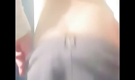 Faggot twink shows his fat ass