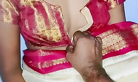 Rare color sary in Indian sexy wife