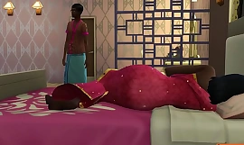 Indyjski syn pieprzy śpiącą desi mamę po tym, jak czekał, aż zasnął, a potem ją przeleciał - Hodowla seks zakaz - Dojrzały film - Zakazany seks - Bhabhi ki chudai