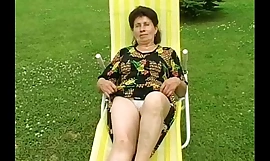 Granny marie gets screwed firm by be passed on pool