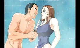 Duschen Manga Küken wird besessen