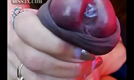 tranny with Brobdingnagian cock drag inflate herself plus wank unconfirmed cum