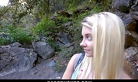 Hot Blonde Shy Put an end b put in order Teen Step Daughter Riley Popularity Gets Step Dad Broad in the beam Cock While On Camping Trip POV