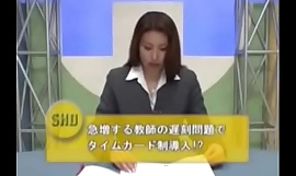 Japońska prezenterka bukkake