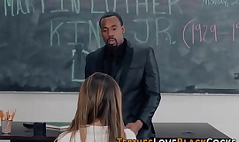 Teen sucks black teachers hunger shlong
