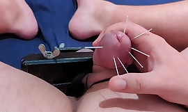 Cock Skewering Extreme CBT - 7 a Cumshot with Squeezed Balderdash