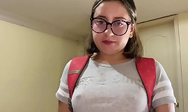 My classmate accidentally cums inside me.