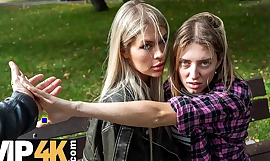 VIP4K. Hete en speelse festival Zlata Shine bedriegt haar vriendin door een Big Boss aan te raken.