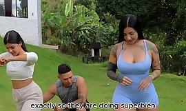 Workout routine crumbs in hot sex with a tattooed Latina part 1 - Dilan Clavijo