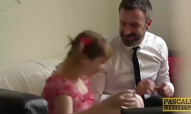 PASCALSSUBSLUTS - Petite Cherry English Analled en gevoed met sperma