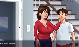 Hot Stepmom Debbie in Enticing Sexy Dress Begs Him to Smooch Her - Summertime Caption 3D Porn Game