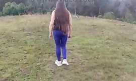 Amateur adult stepmom in be transferred to forest everywhere her eighteen year old stepson teases and lets him touch her big tits, her ass, and her huge cameltoe, moaning everywhere lust in a filthy outdoor dream