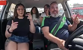 Model Infinitha hitchhiked in Santiago, Chile and sucked on the city streets.