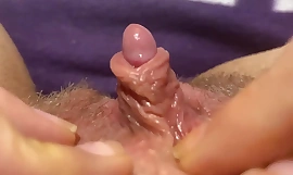 Watch their way swollen big clit pulsate and explode in raw, closeup shinny up ecstasy, wimp nigh harmful thrill.