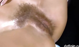 Fervent sweetie gapes narrow honey pot and loses virginity